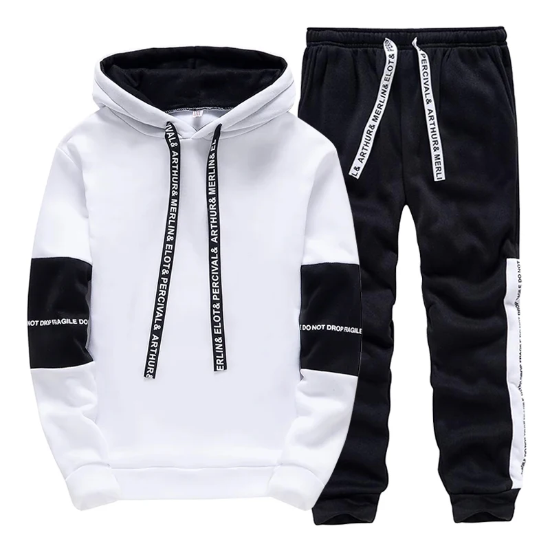 Men'S Fashion Clothing - Tracksuit for Man Casual Hooded Sweatshirts
