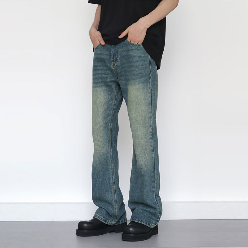 Men'S Fashion Jeans And Boots - Vintage Fashion American Style Men Straight