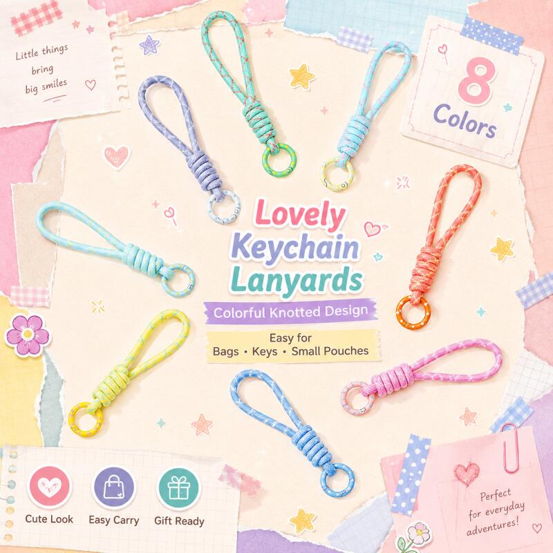 Men Fashion Key - 2~5pcs Colorful Braided Keychain Mobile Phone