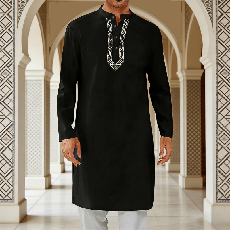 Men'S Fashion For Hot Weather - Y3NE Mens Loose Fit Muslims Long