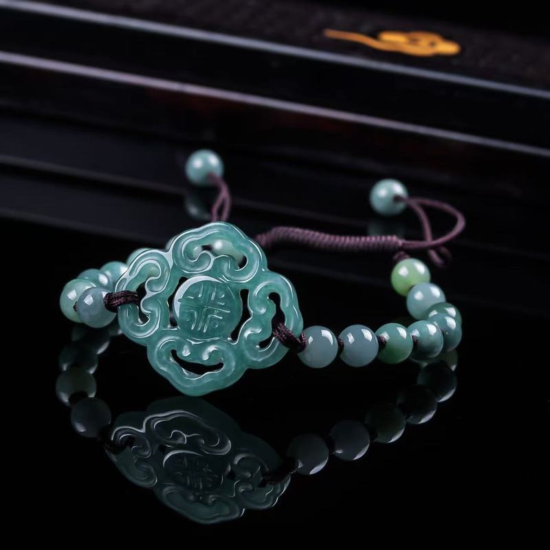 Men'S Fashion Jewelry - Natural Jadeite A-grade Bracelet Original Design
