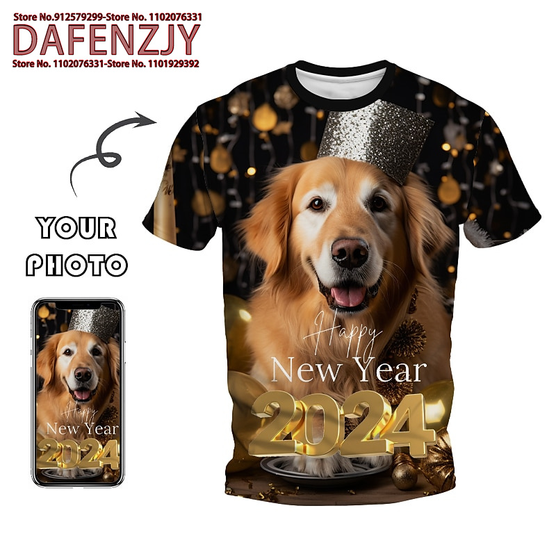 Men Fashion Kids - Custom Funny Pet Photo 3D All