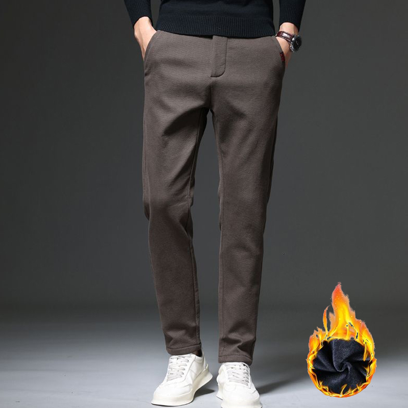 2026 Warm Fleece Pants Winter  - Men'S Fashion Jeans And Boots ulasan dan harga