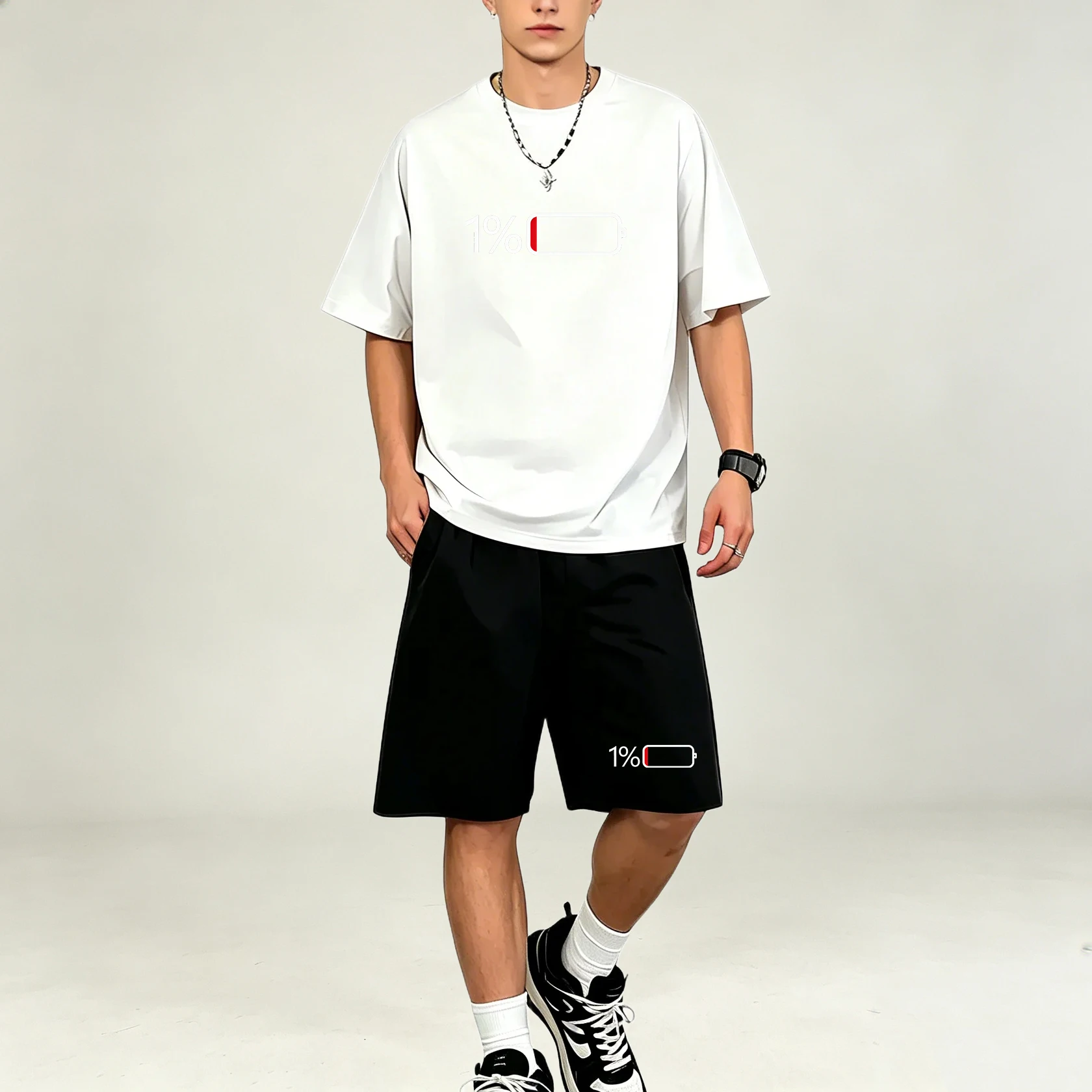 Hot Selling Men T‑Shirts Sets  - Men'S Fashion 2025 ulasan dan harga