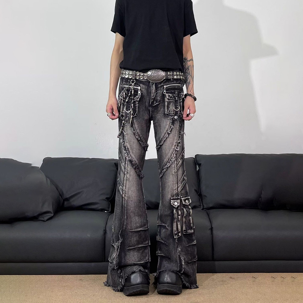 Mens Tassel Pocket Embellished - Men'S Fashion Jeans And Boots ulasan dan harga