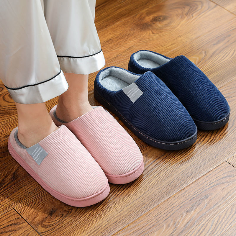 Winter Warm Men Fur Slippers H - Mens Fashion Zapatos ulasan dan harga