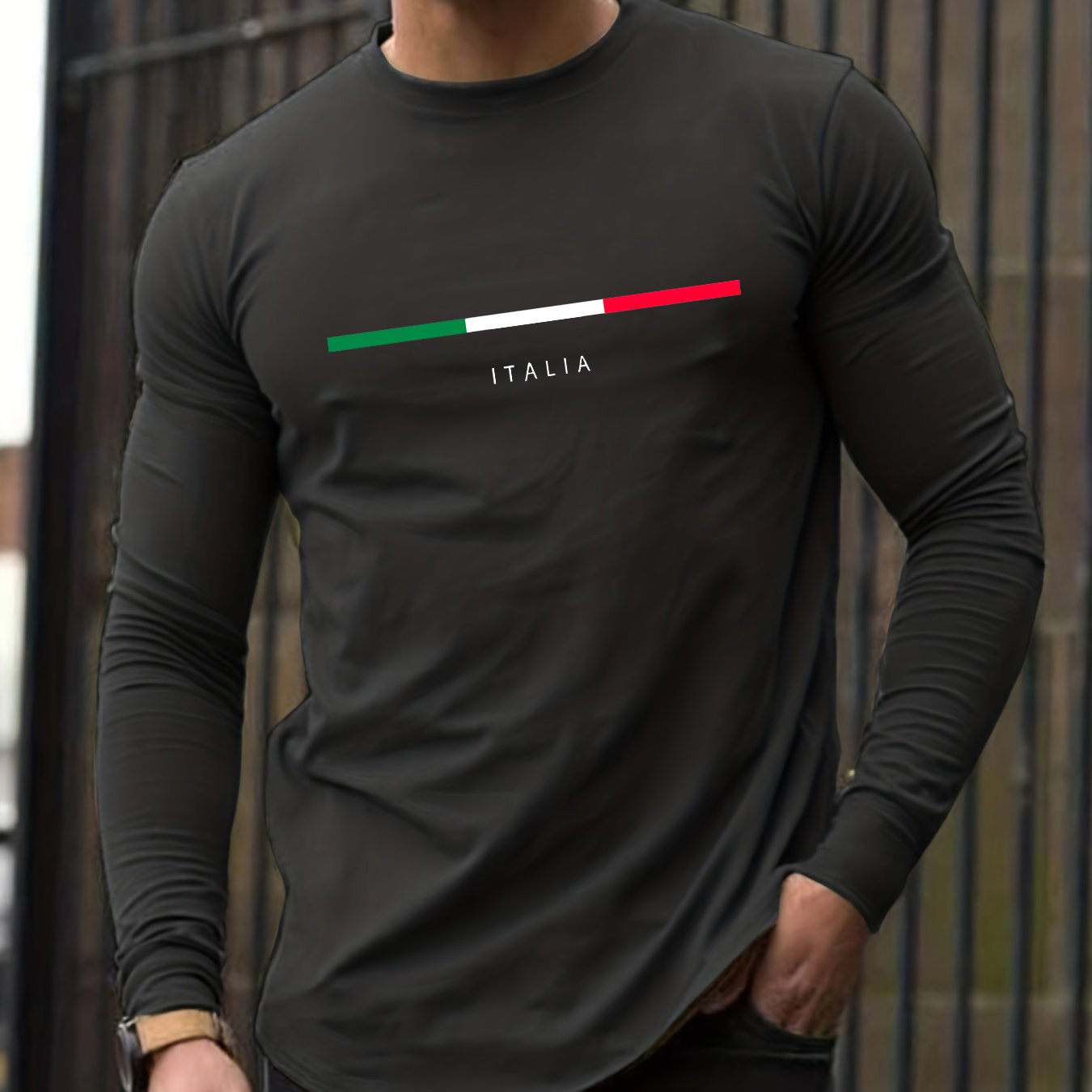 100% pure cotton men's long sl - Men'S Fashion 2025 ulasan dan harga