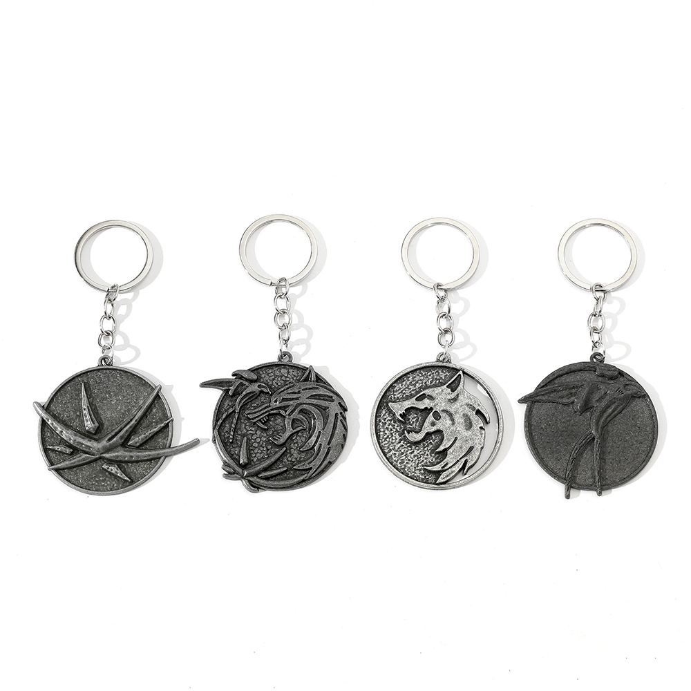 Vintage Wolf Head Keychain Gam - Men Fashion Key ulasan dan harga