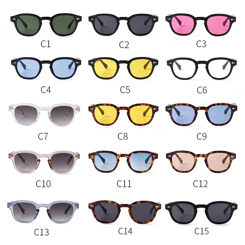 Vintage Round Sunglasses Women - Men'S Fashion Old Money ulasan dan harga