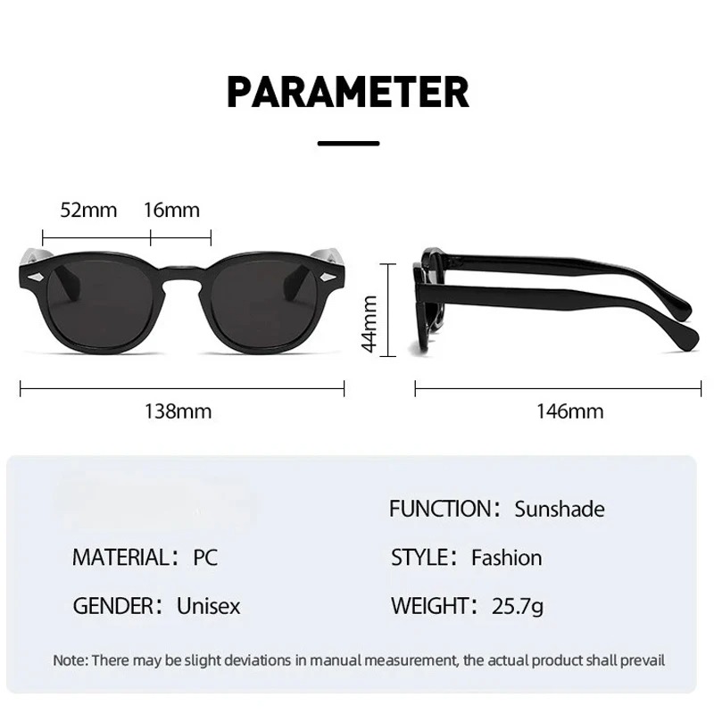 Vintage Round Sunglasses Women - Men'S Fashion Old Money ulasan dan harga