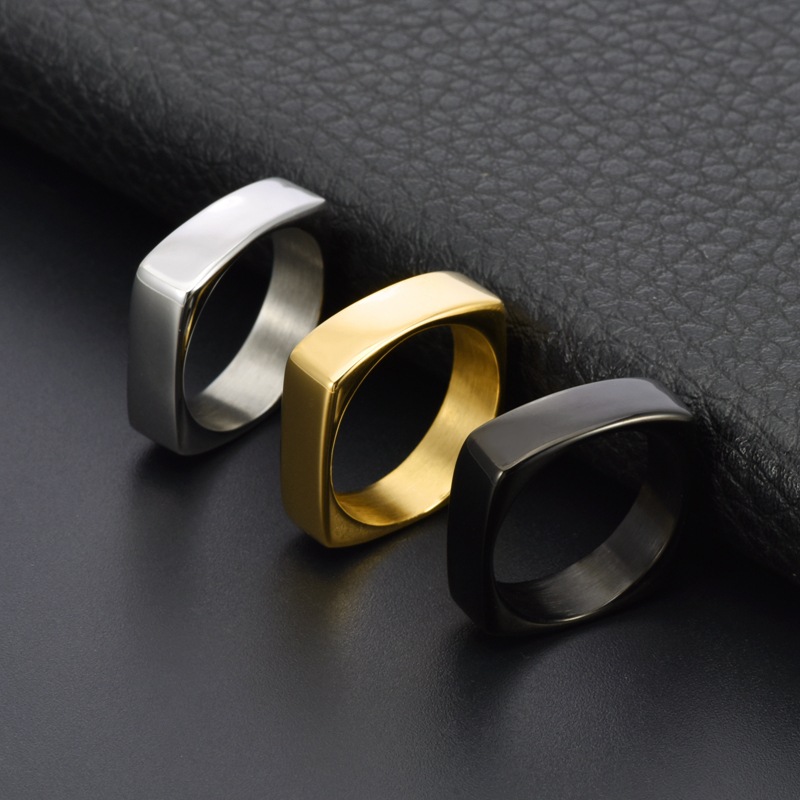 6mm Wide Square Titanium Steel - Men'S Fashion Easter ulasan dan harga