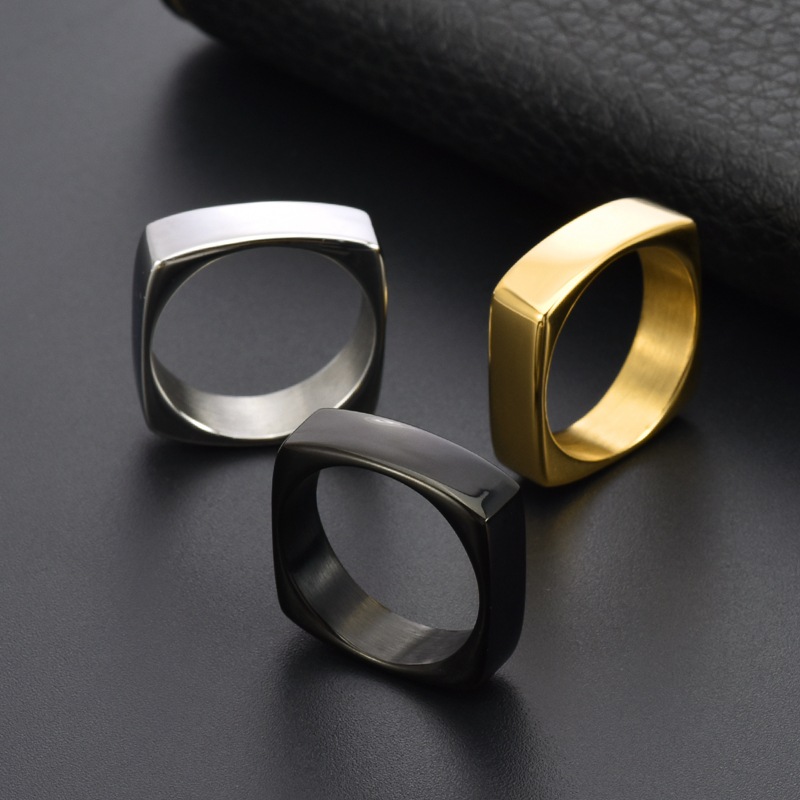 6mm Wide Square Titanium Steel - Men'S Fashion Easter ulasan dan harga