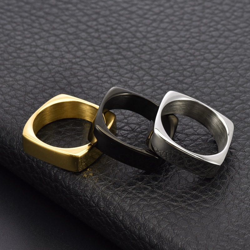 6mm Wide Square Titanium Steel - Men'S Fashion Easter ulasan dan harga