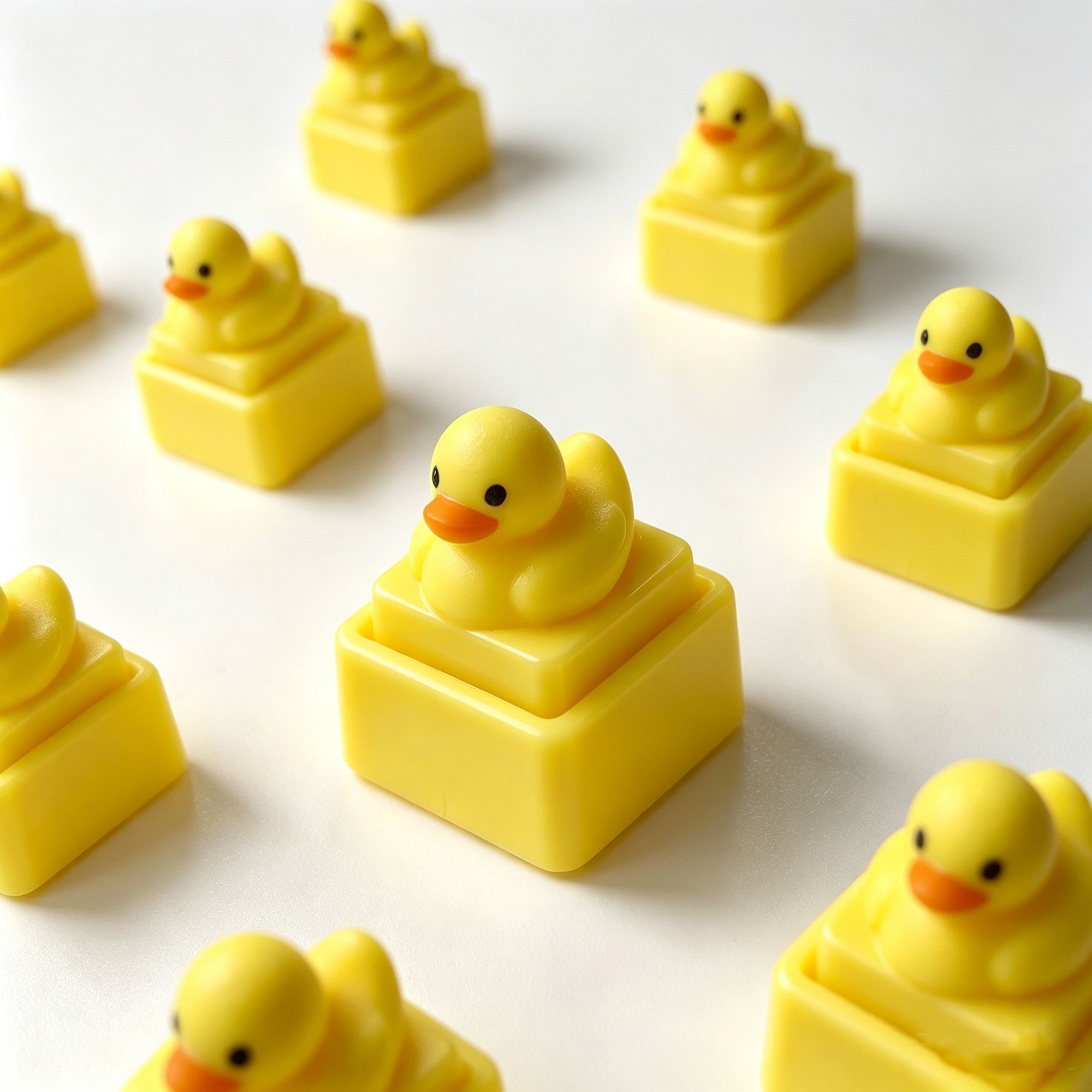 Cute Yellow Duck Press Keychai - Men Fashion Key ulasan dan harga