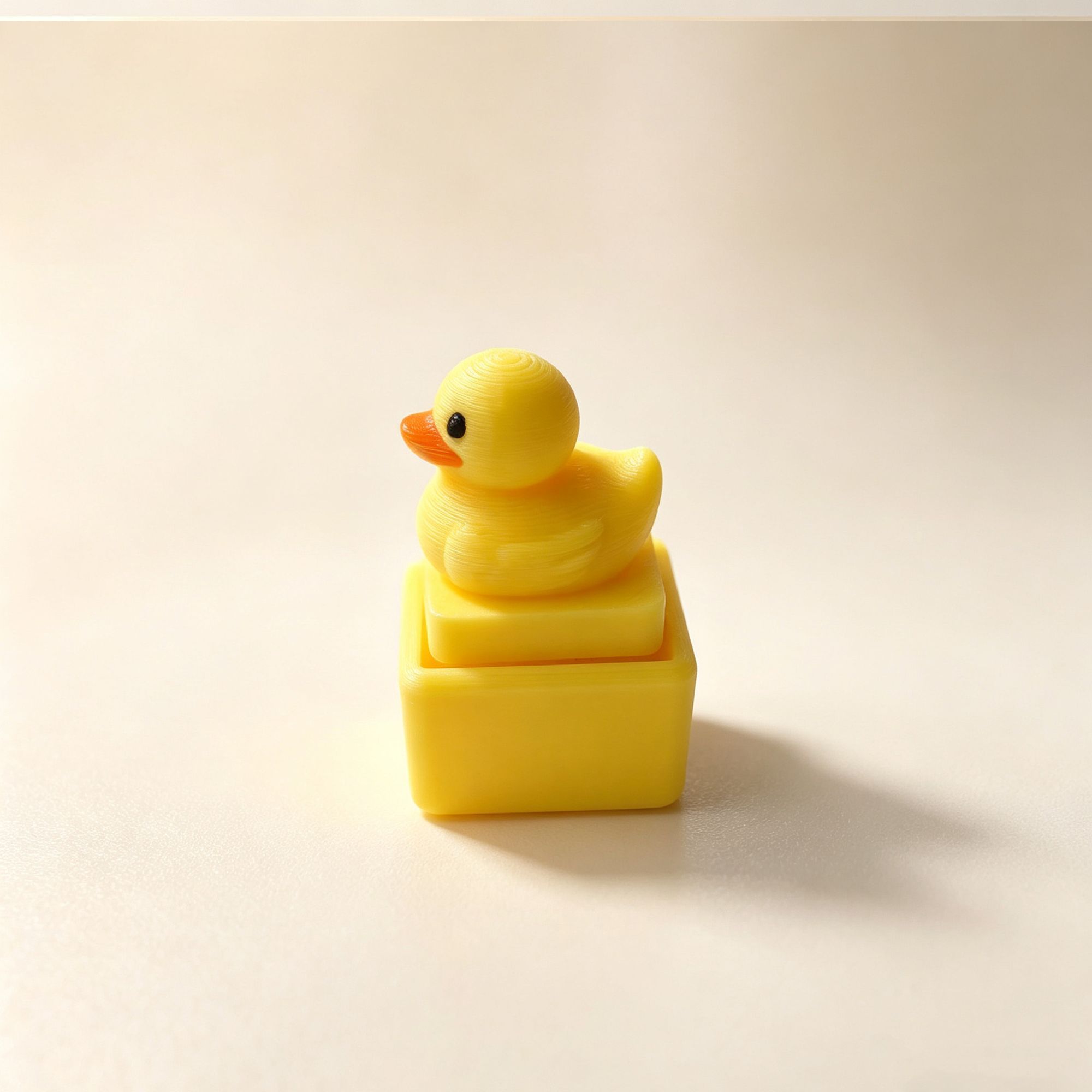 Cute Yellow Duck Press Keychai - Men Fashion Key ulasan dan harga