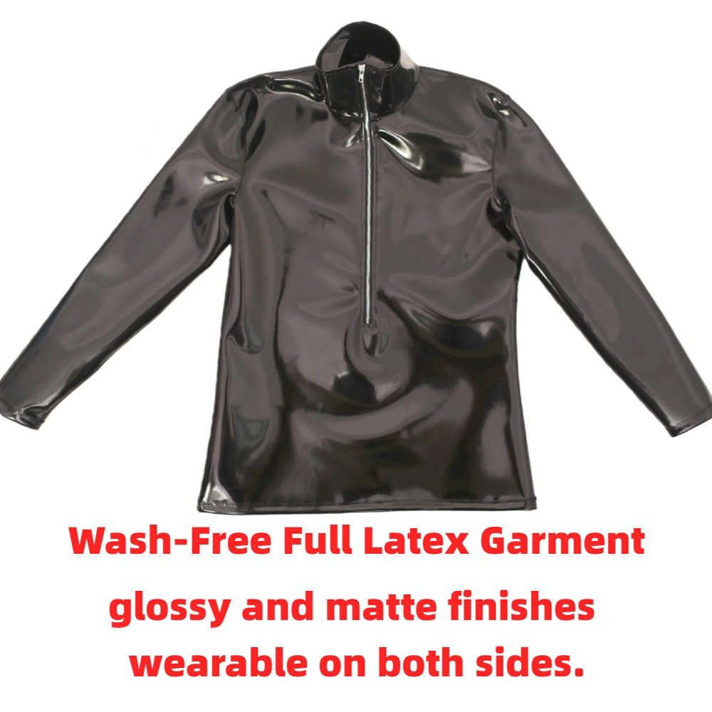 Sexy Men PVC Glossy Shiny Long - Men'S Fashion 2025 ulasan dan harga