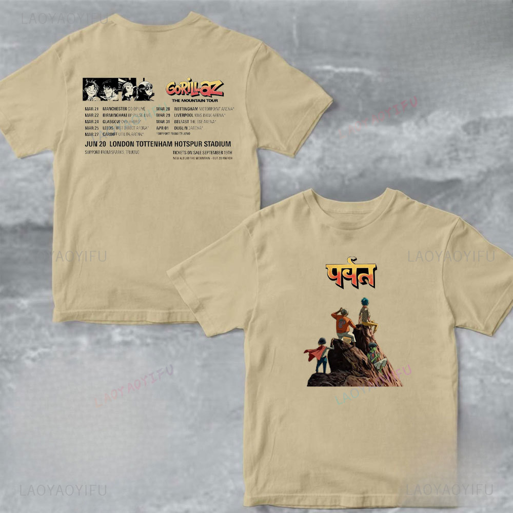Unisex Cotton Tshirt Gorillaz  - Men'S Fashion Uk ulasan dan harga
