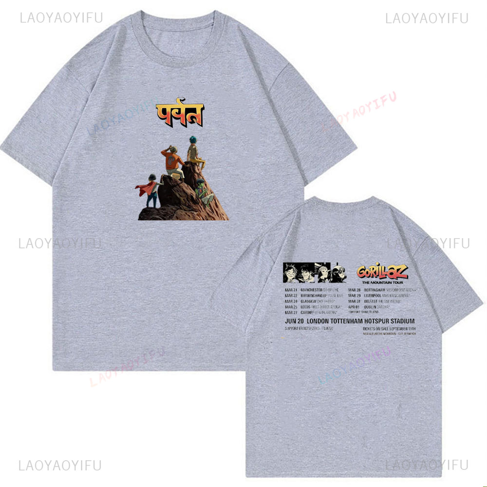 Unisex Cotton Tshirt Gorillaz  - Men'S Fashion Uk ulasan dan harga