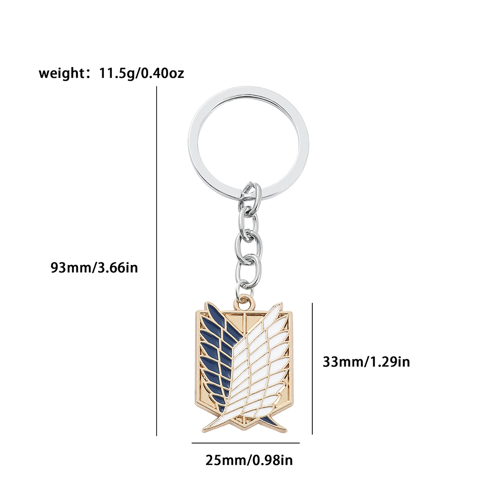 Anime Attack on Titan Enamel B - Men Fashion Key ulasan dan harga