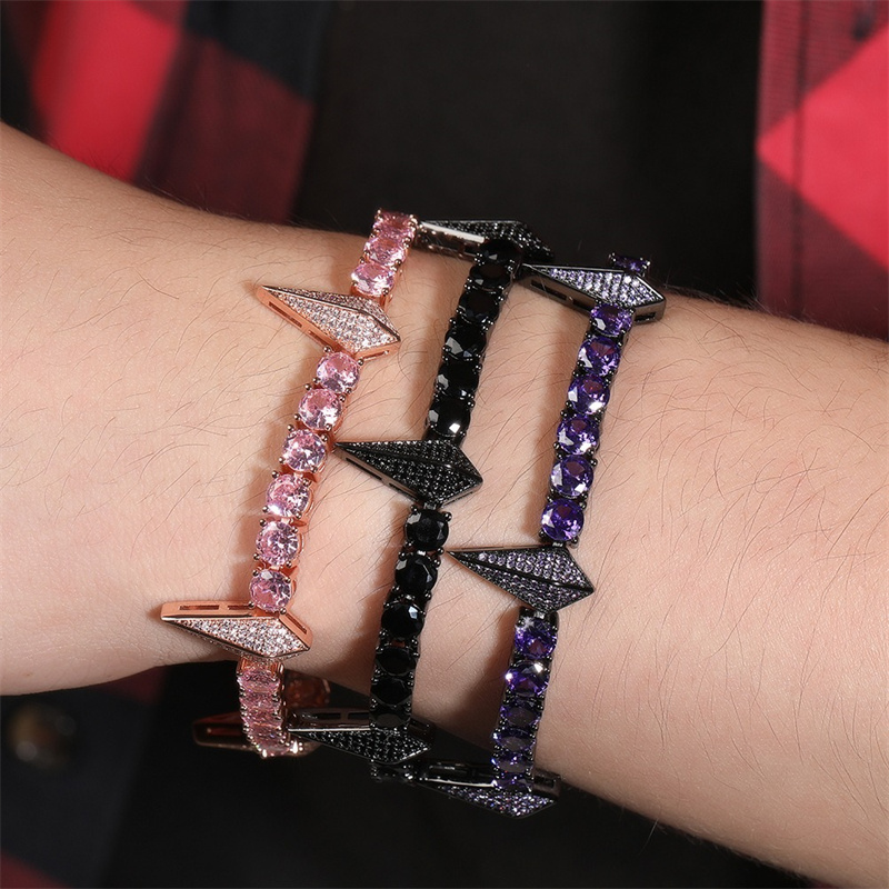 8inch Punk Hip Hop Spiked Brac - Men'S Fashion Night Out ulasan dan harga