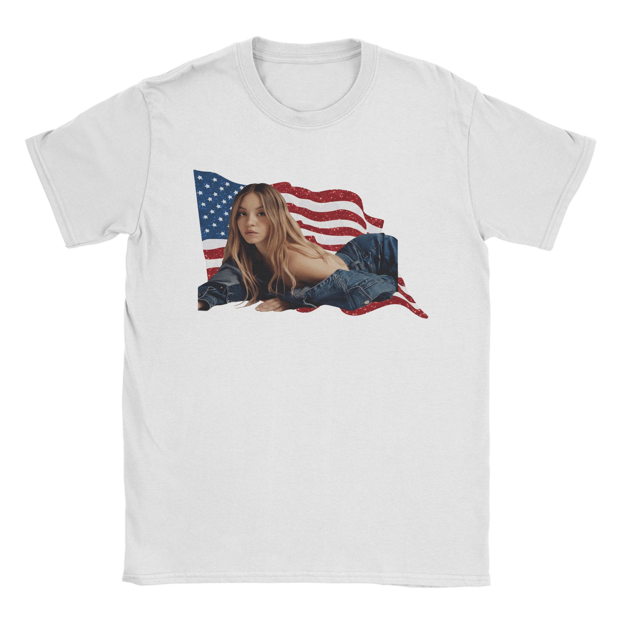 Sydney Sweeney Cotton T Shirt  - Men'S Fashion Sydney ulasan dan harga
