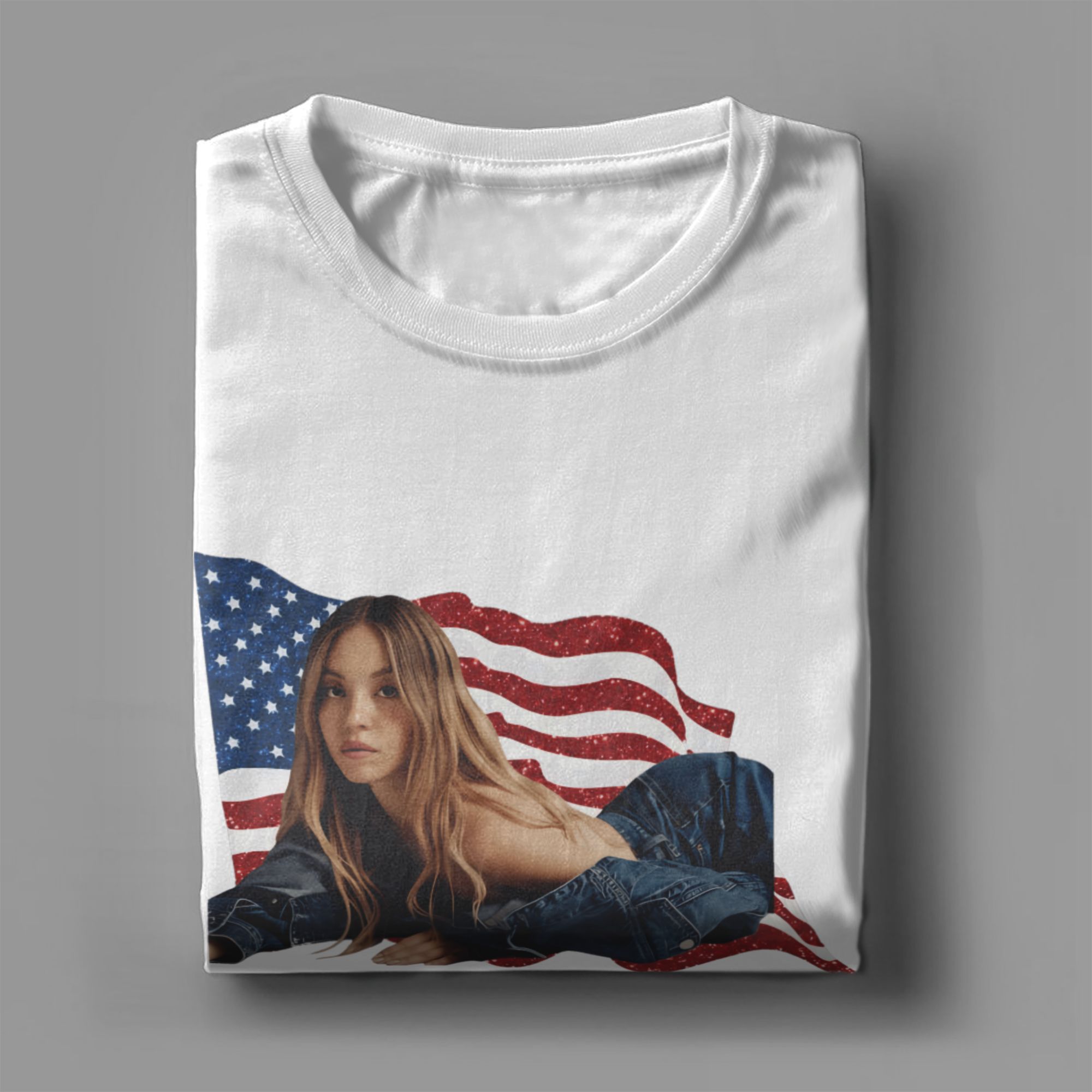 Sydney Sweeney Cotton T Shirt  - Men'S Fashion Sydney ulasan dan harga