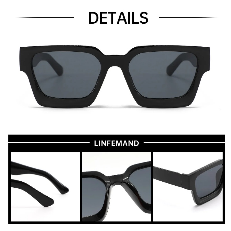 New Vintage Square Sunglasses  - Men'S Fashion Old Money ulasan dan harga