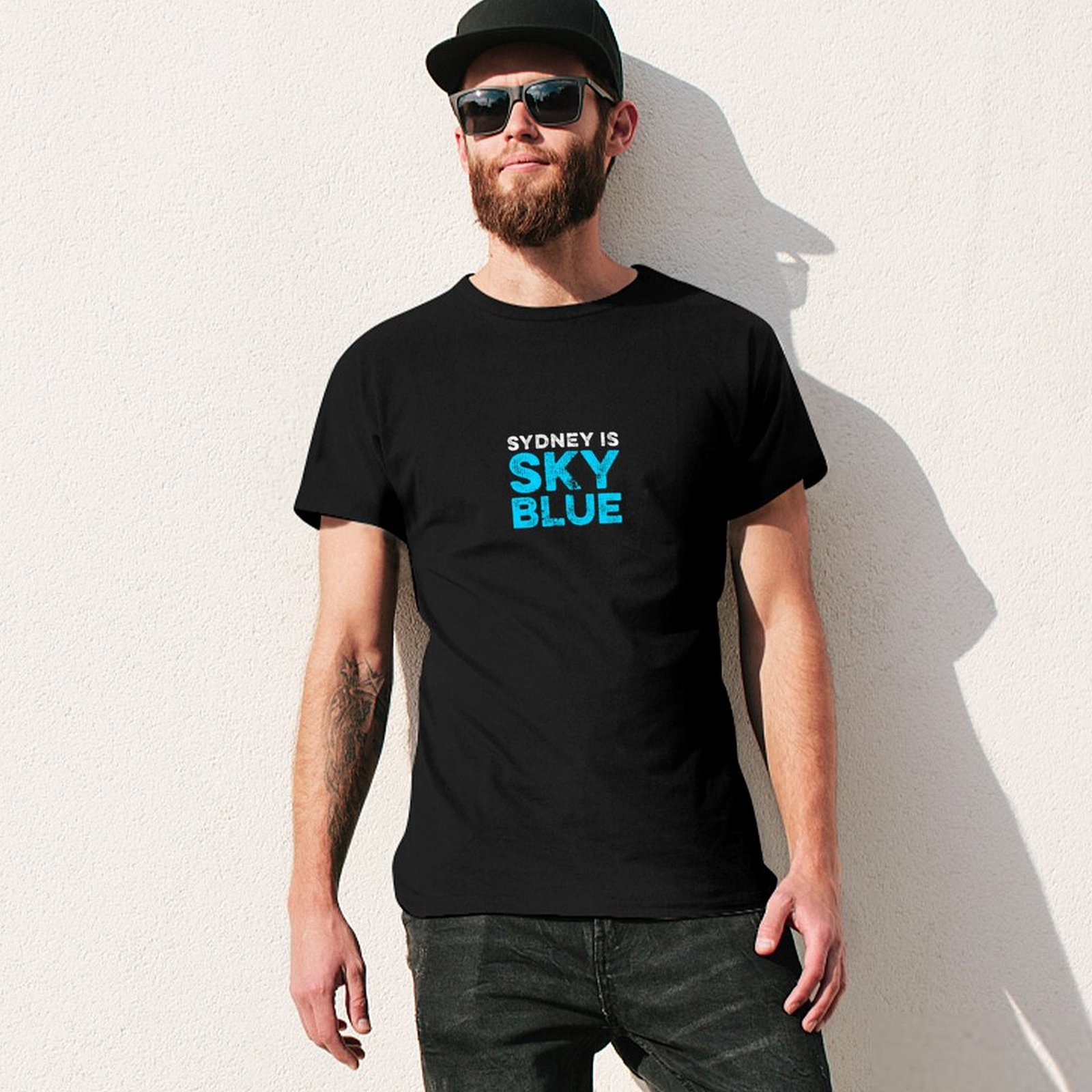 Sydney is sky blue T-Shirt Sum - Men'S Fashion Sydney ulasan dan harga