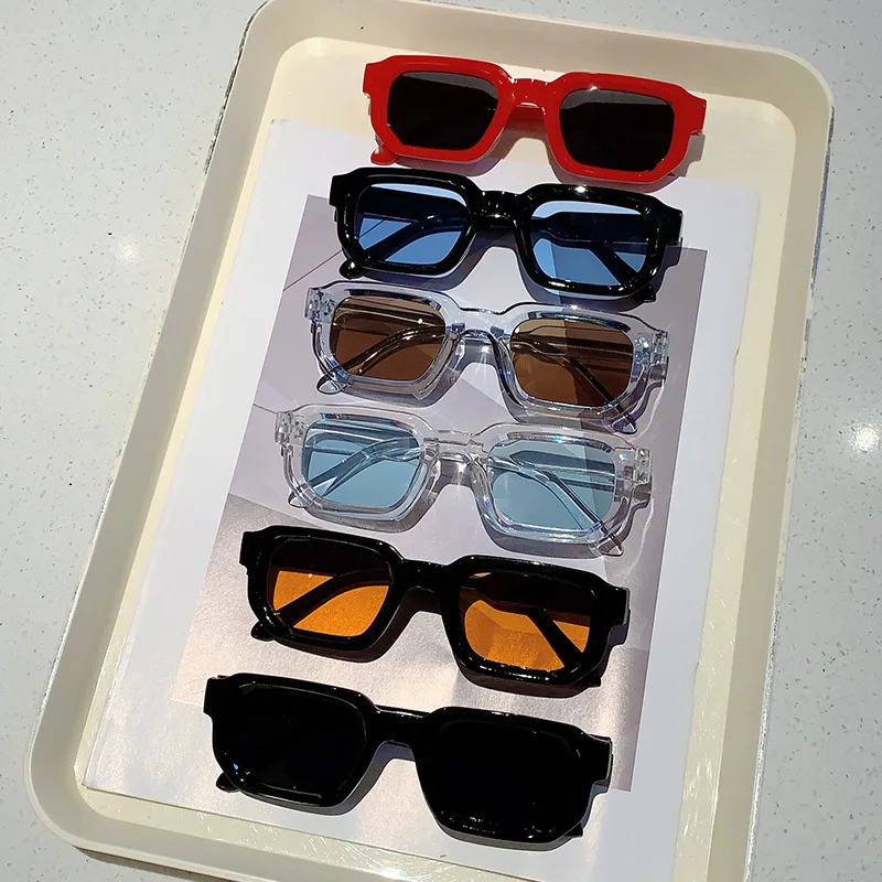 Vintage Rectangle Frame Sungla - Men'S Fashion Old Money ulasan dan harga