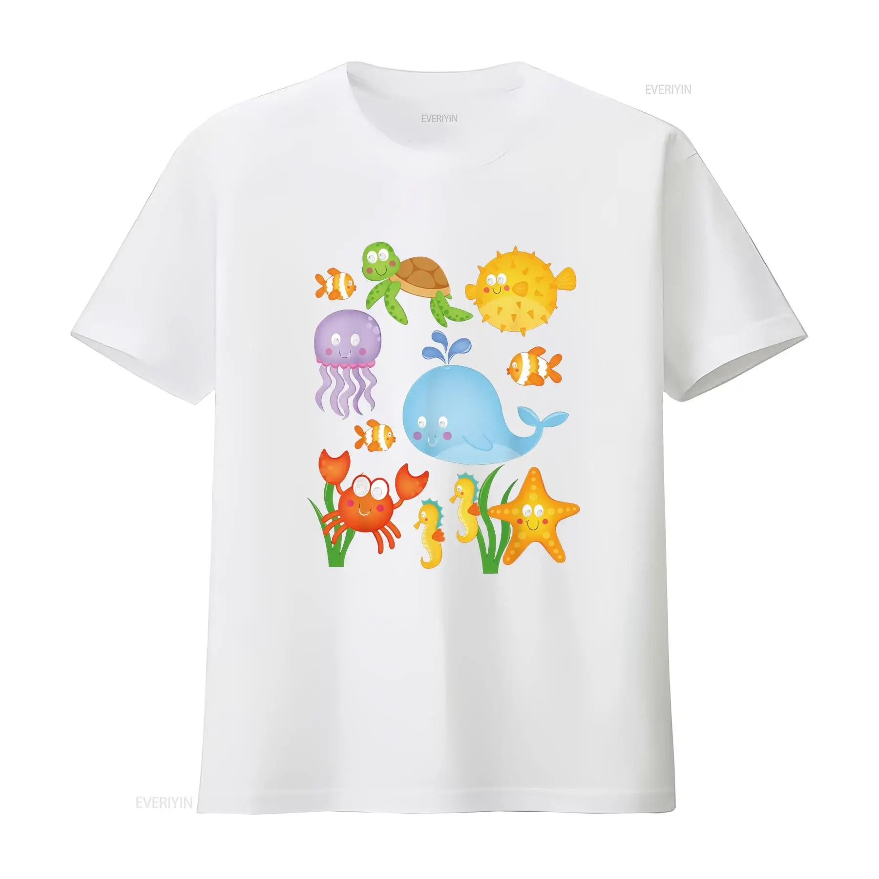 Sea Ocean Animals Whale Octopu - Men Fashion Kids ulasan dan harga
