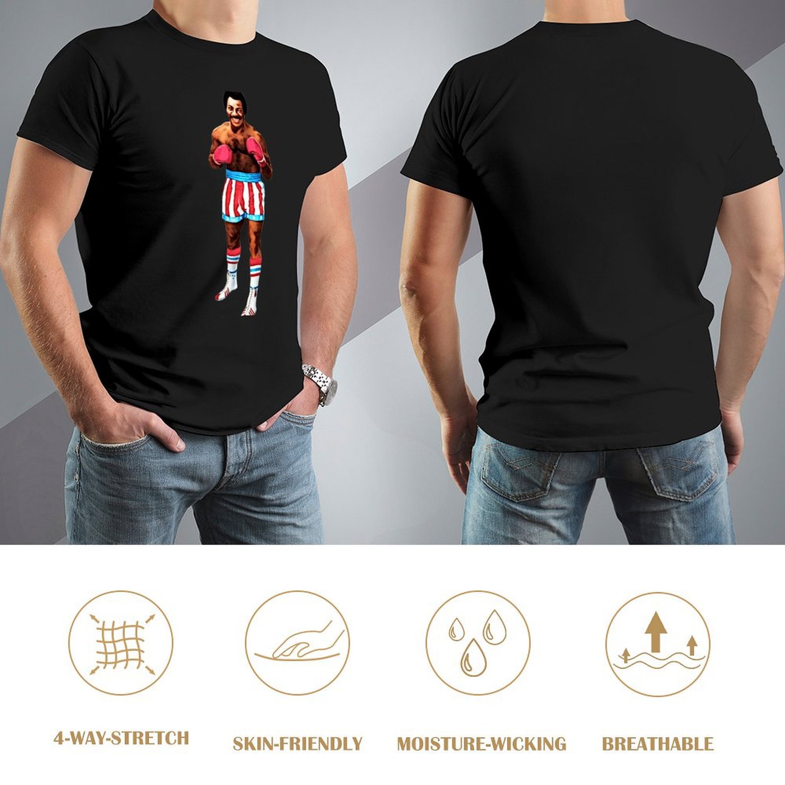 Carl Weathers Apollo Creed T-S - Men'S Fashion For Hot Weather ulasan dan harga