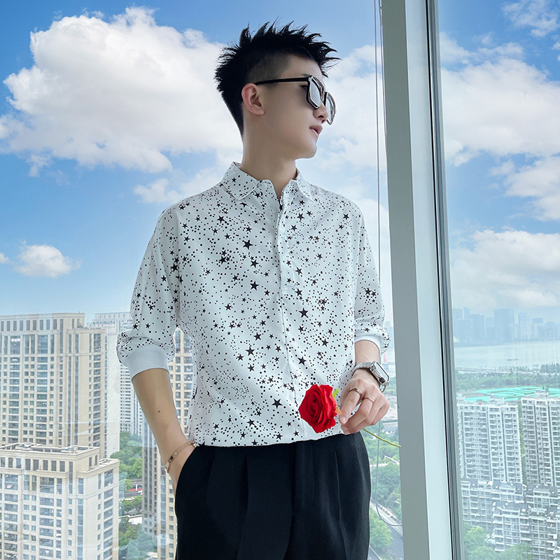Men's Artistic Starry Flower P - Men'S Fashion For Hot Weather ulasan dan harga