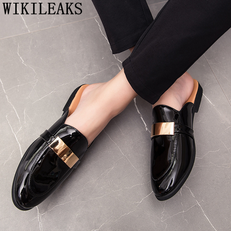 Black Half Shoes For Men Paten - Mens Fashion Zapatos ulasan dan harga