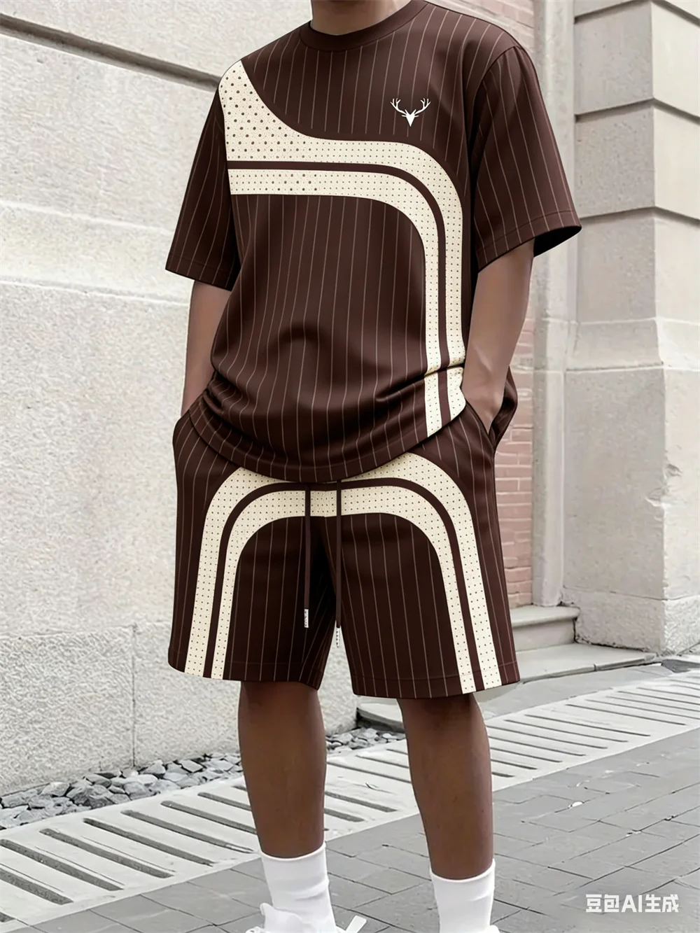 Fashion Summer Men's Stripe Pr - Men'S Fashion Clothing ulasan dan harga