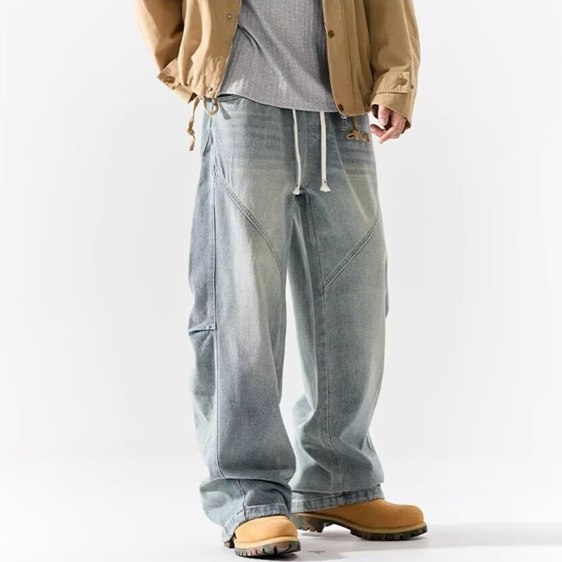Vintage Men Straight Leg Ameri - Men'S Fashion Jeans And Boots ulasan dan harga