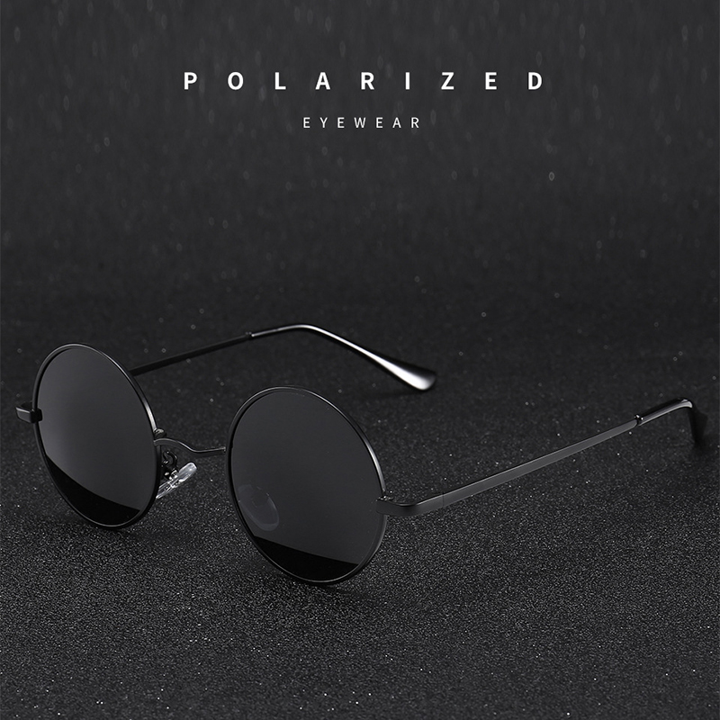 Retro Vintage Round Sunglasses - Men'S Fashion Old Money ulasan dan harga